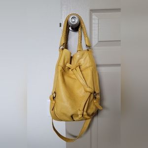 The Sak Yellow Shoulder Bag with Casual Slouchy Style